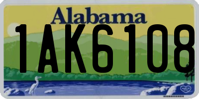 AL license plate 1AK6108