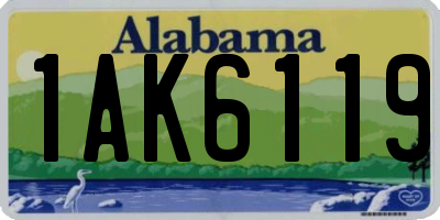 AL license plate 1AK6119