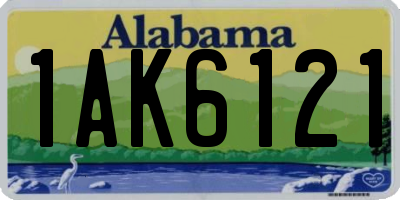 AL license plate 1AK6121