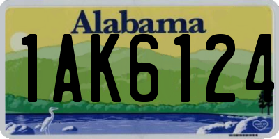 AL license plate 1AK6124