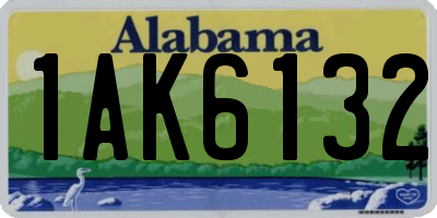 AL license plate 1AK6132