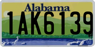 AL license plate 1AK6139