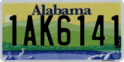 AL license plate 1AK6141