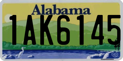 AL license plate 1AK6145