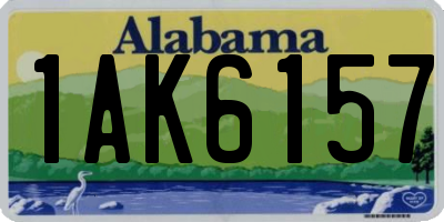 AL license plate 1AK6157