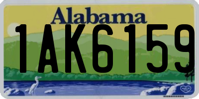 AL license plate 1AK6159