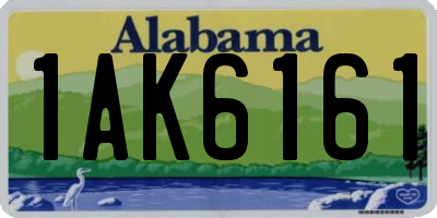 AL license plate 1AK6161