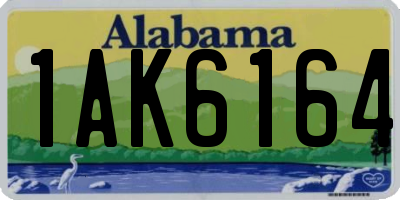 AL license plate 1AK6164