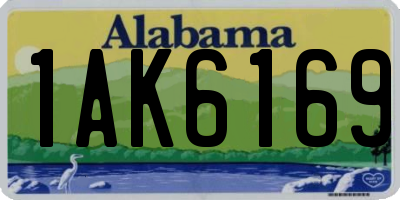 AL license plate 1AK6169