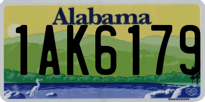 AL license plate 1AK6179