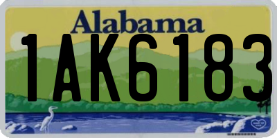 AL license plate 1AK6183