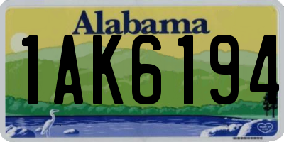 AL license plate 1AK6194