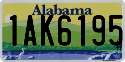 AL license plate 1AK6195