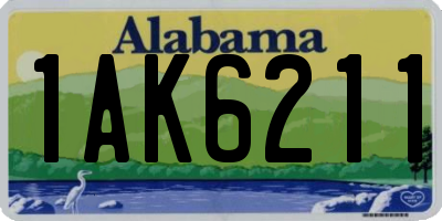 AL license plate 1AK6211
