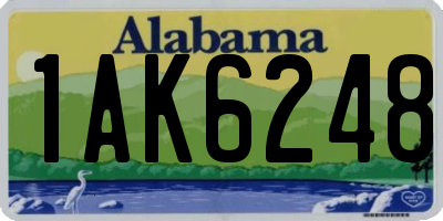 AL license plate 1AK6248