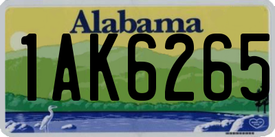 AL license plate 1AK6265