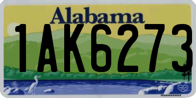 AL license plate 1AK6273
