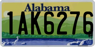 AL license plate 1AK6276