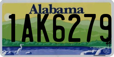 AL license plate 1AK6279