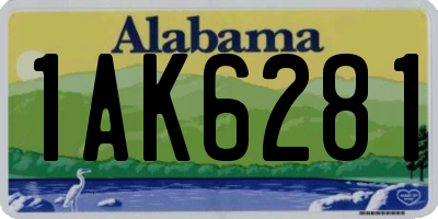 AL license plate 1AK6281