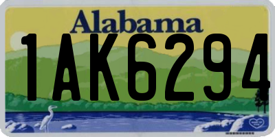 AL license plate 1AK6294