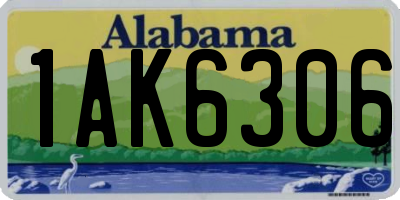 AL license plate 1AK6306