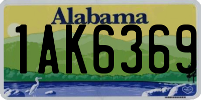 AL license plate 1AK6369