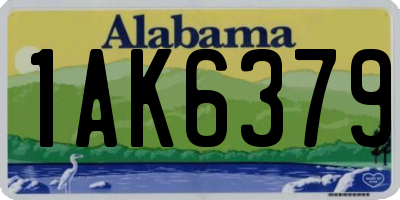 AL license plate 1AK6379