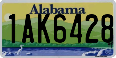 AL license plate 1AK6428