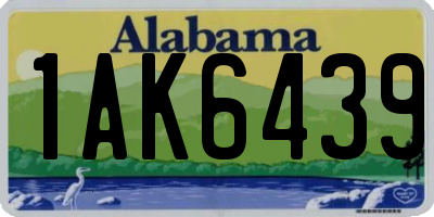 AL license plate 1AK6439