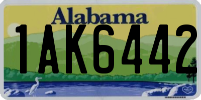 AL license plate 1AK6442