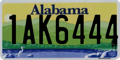 AL license plate 1AK6444