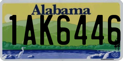 AL license plate 1AK6446