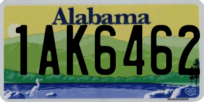 AL license plate 1AK6462