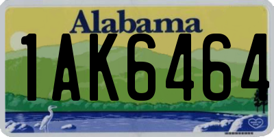 AL license plate 1AK6464