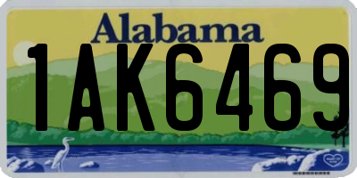 AL license plate 1AK6469