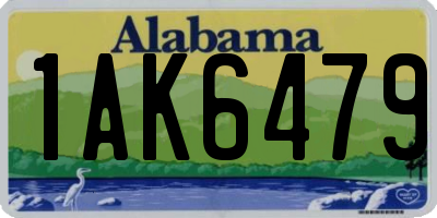 AL license plate 1AK6479