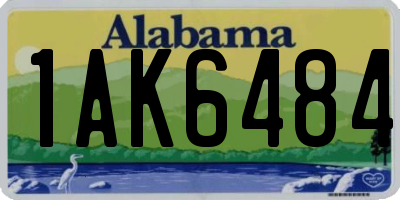 AL license plate 1AK6484