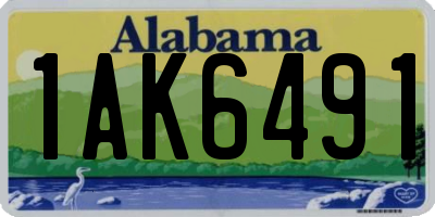 AL license plate 1AK6491