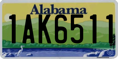 AL license plate 1AK6511