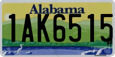 AL license plate 1AK6515