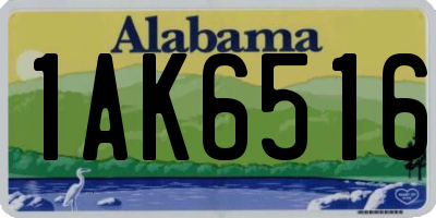 AL license plate 1AK6516
