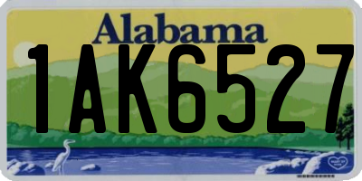 AL license plate 1AK6527