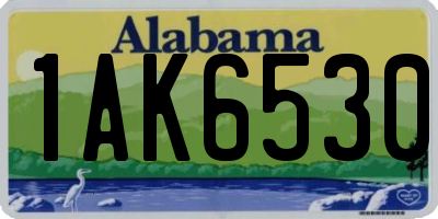 AL license plate 1AK6530