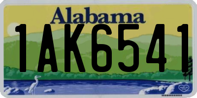 AL license plate 1AK6541