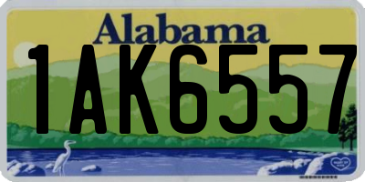 AL license plate 1AK6557