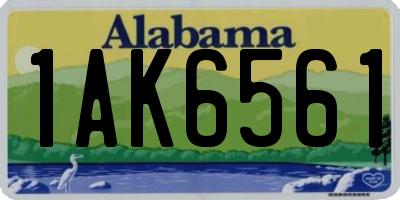 AL license plate 1AK6561