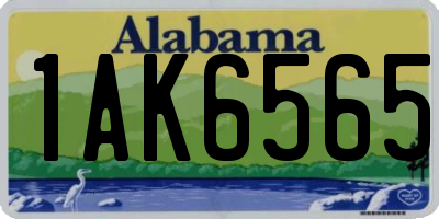 AL license plate 1AK6565