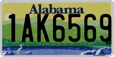 AL license plate 1AK6569