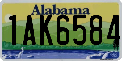 AL license plate 1AK6584